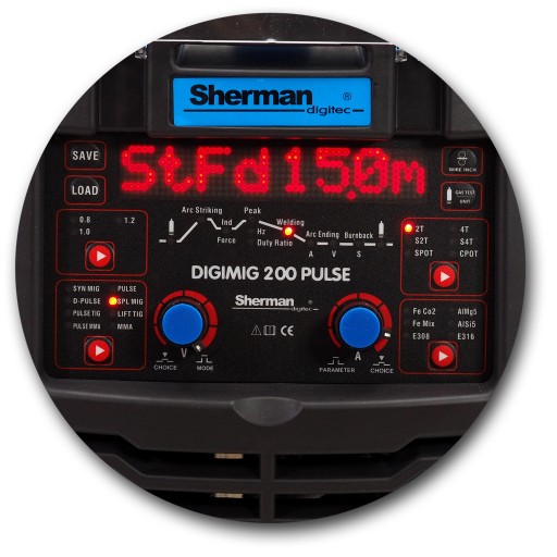 Комплект SHERMAN DIGIMIG 200 PULSE TIG MMA 230V