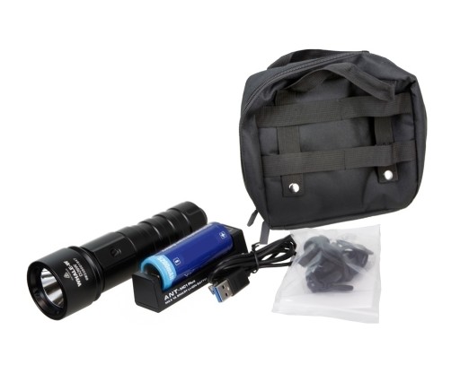 XTAR D26 WHALE Полный набор фонарей для дайвинга 1100 лм LED COLD + аккумулятор