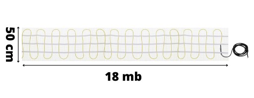 Набор отопления для плиток MA-160W/M² 9 м²