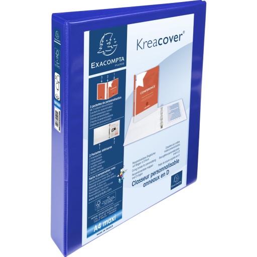 Папка-скоросшиватель Exacompta 10x Personalized Kreacover, синий 51826BE
