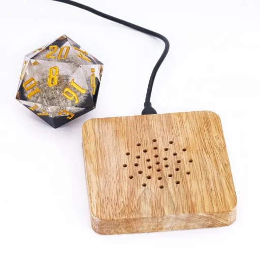 KOSTKA RPG DMUCHAWCE LATAWCE WIATR ŚWIECĄCA KOŚĆ K20 LED 5 CM
