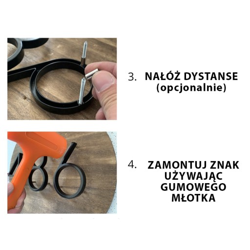 metal NUMER DOMU mieszkania CYFRA 4 złota 15 cm