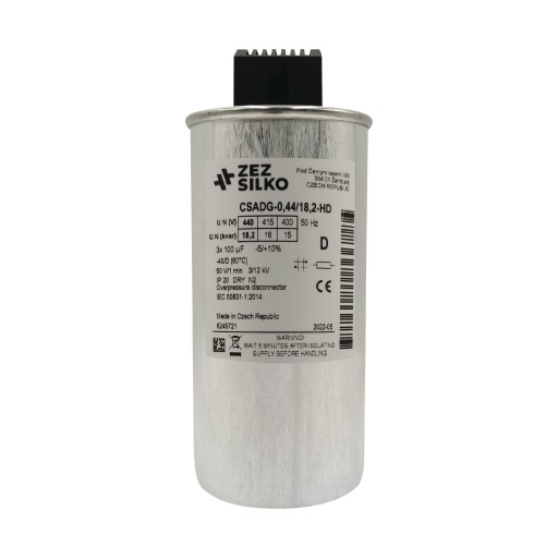 КОНДЕНСАТОР ZEZ SILKO CSADG HD 18,2кВАР 440В НОВИНКА!
