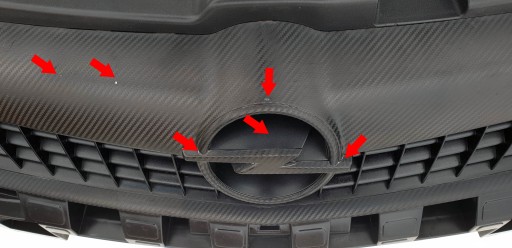 Opel Vectra C / Signum LIFT решетка-заглушка - SET черный матовый тюнинг