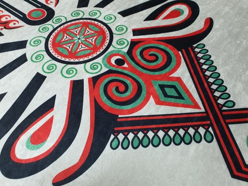 Dywan DIGITAL PARZENICA 120x180 góralski styl folk folklorystyczny kolorowa