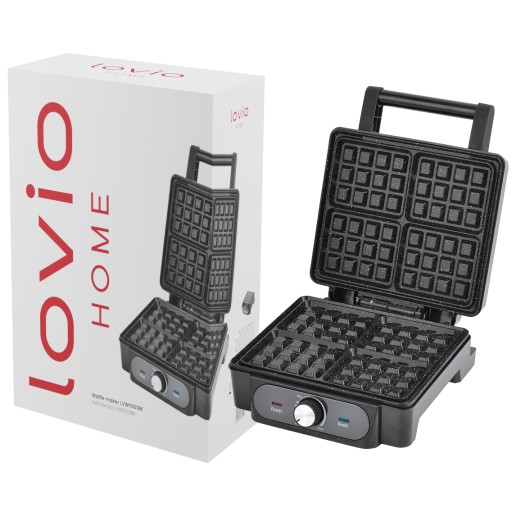 Вафельница Настольный контактный тостер с контролем температуры 2000 Вт LOVIO