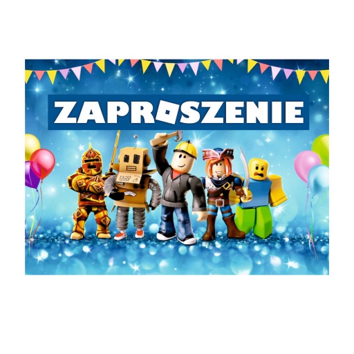 ПРИГЛАШЕНИЯ ROBLOX НА ДЕНЬ РОЖДЕНИЯ 1 шт.