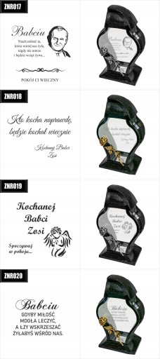 Personalizowany Znicz z grawerem dla Chrzestnej twój napis różne wzory