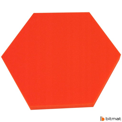 Акустическая звукоизоляционная пена HEXAGON, красная панель, сотовая губка