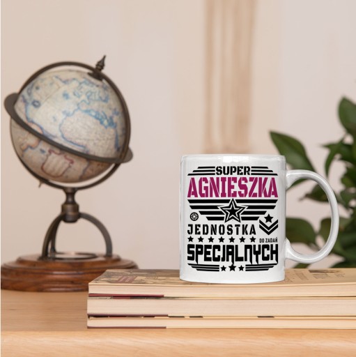 Кружка жене, подарок на день рождения AGNIESZKA