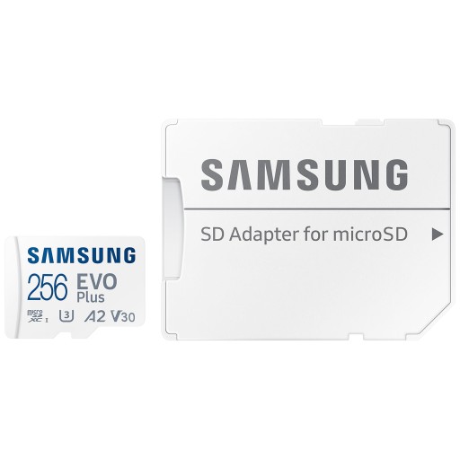 Карта памяти Micro SD Samsung EVO Plus microSDXC 256 ГБ C10 A2 V30 UHS-I U3
