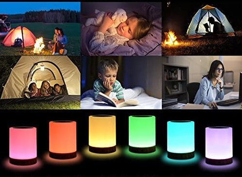 Беспроводной ночник Цвета Сенсорная RGB лампа для детей