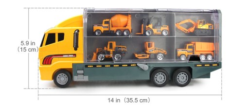 TRUCK TRUCK LAWETA + 6 МАШИН Набор машин XL