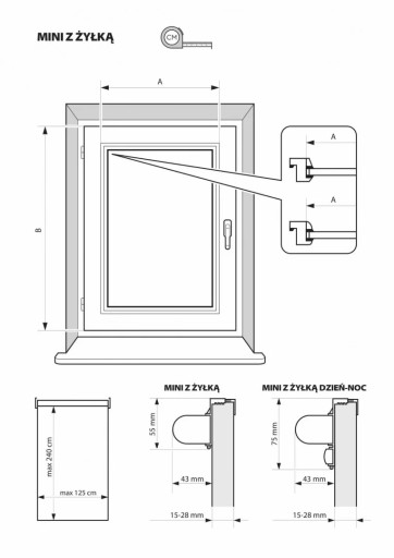 РОЛЬСТАВНИ 97x215 CLASSIC BLACKOUT РАЗНЫЕ ЦВЕТА БОЛЬШОЙ ВЫБОР МИНИ