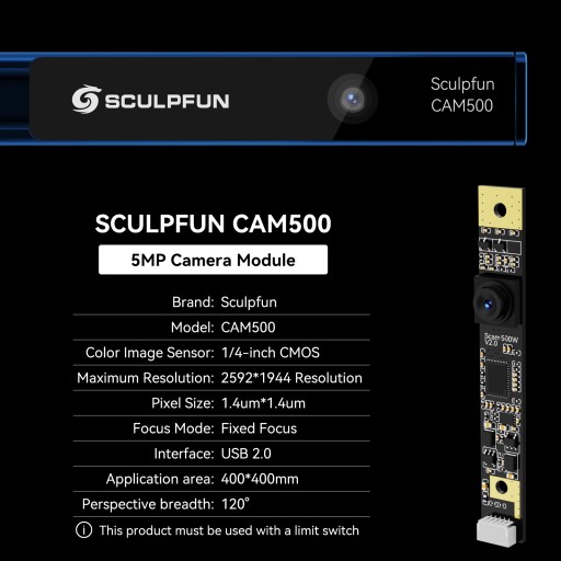 видеокамера для лазерного гравера Sculpfun CAM500