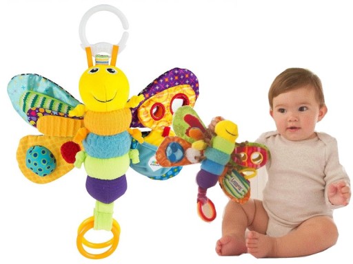 TOMY LAMAZE СЕНСОРНЫЙ КУЛОН БАБОЧКА ФРЕДДИ детская игрушка +0м