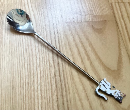 Teaspoon Cat Dessert Kitty с Kitty Chrome Oldman Gift 14 см подарок