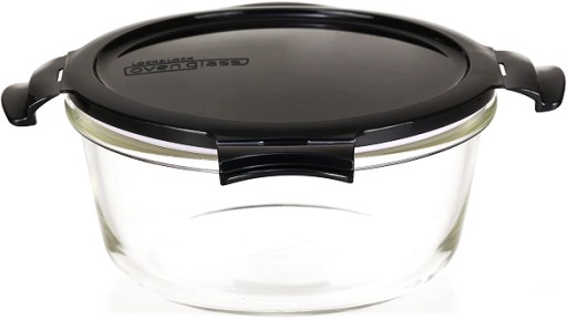 БОЛЬШАЯ ВОЗДУХОУСТОЙЧИВАЯ СТЕКЛЯННАЯ БЛЮДА С КРЫШКОЙ PYREX