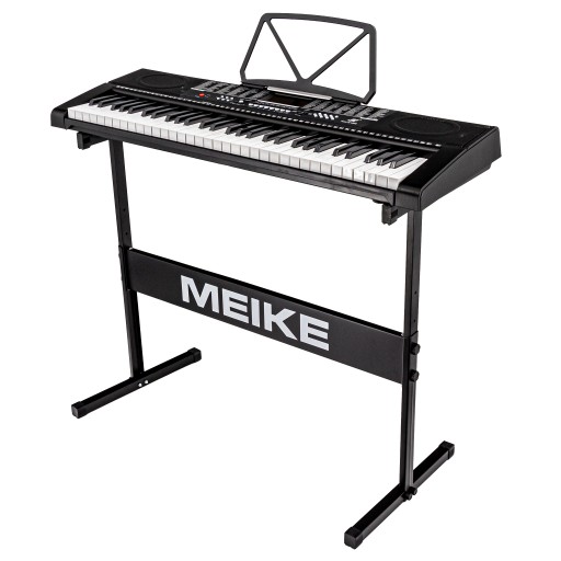 Клавиатура Фортепиано Орган MK-2102 ПОДСТАВКА 61k USB НАКЛЕЙКИ ДЛЯ MP3 НАБОР НАКЛЕЙКОВ