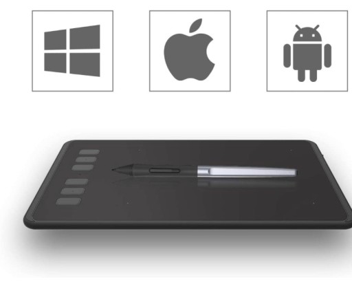 Графический планшет Huion H640P + цифровые перья PW100, 5080 lpi, 160 x 99 мм PL
