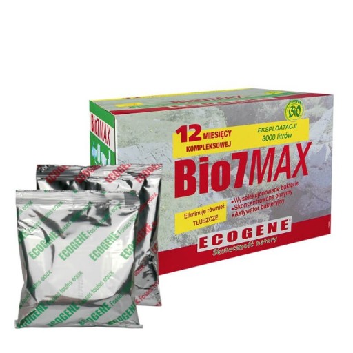 Бактерии Bio7 для очистных сооружений ЖИРЫ + СТАРТЕР + ЛИПАЗА ДЕГАТИРОВАНИЕ В ГОД