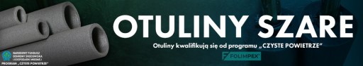 Otulina na rurę szara 18/13 1MB