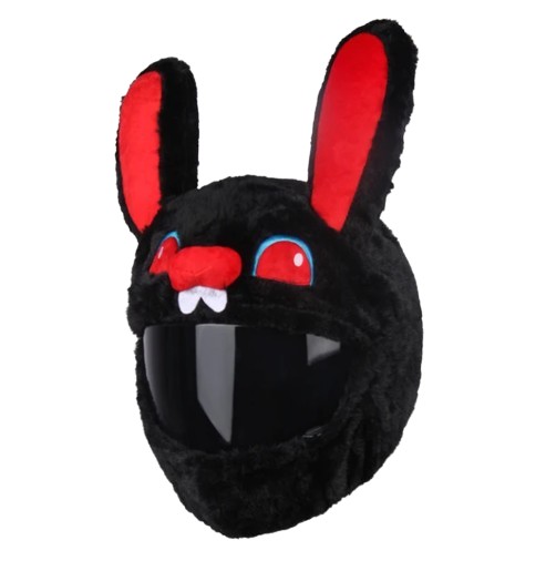 Декоративная маска для мотоциклетного шлема Angry Rabbit