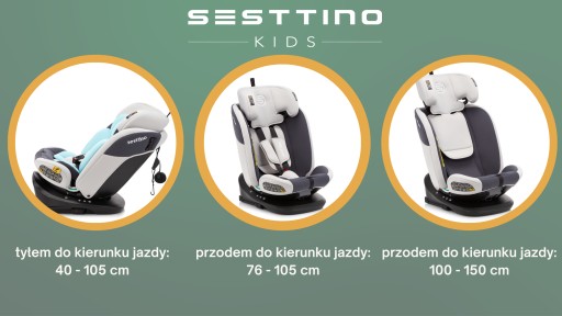 Автокресло i-Size 40–150 см Sesttino Oktagon Pro 0–36 кг ISOFIX