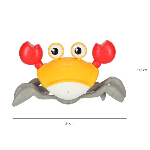KRAB UCIEKAJĄCY PEŁZAJĄCY CZUJNIK INTERAKTYWNA AKUMULATOR USB DZIECKO HIT
