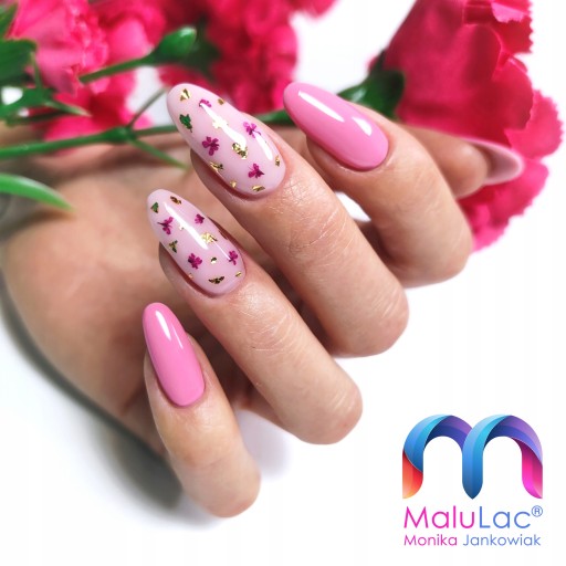 Набор для наращивания ногтей MaluLac UV: 2 геля по 45 г + кисть для геля
