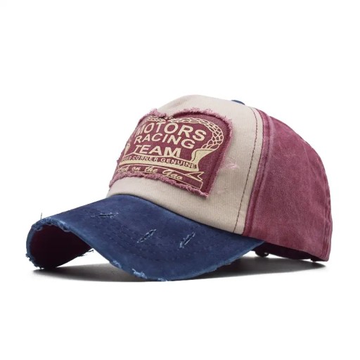 Czapka Snapback Unisex Bawełniana Ciemny Niebieski