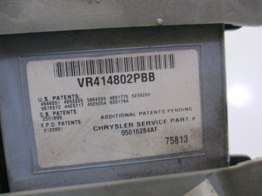 Chrysler Voyager IV 01-08 Подсветка панели потолка