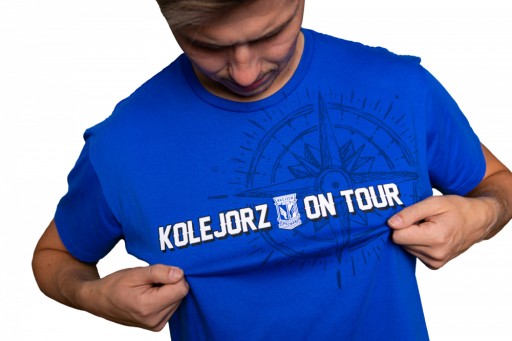 ФУТБОЛКА LECH POZNAŃ KOLEJORZ ON TOUR СИНЯЯ XL