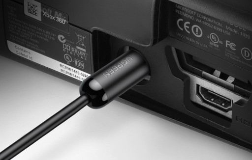 Аудио оптический кабель Toslink позолоченный UGREEN 1,5 м