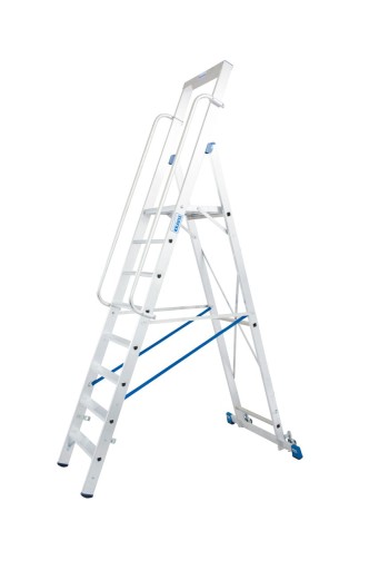 Передвижная лестница с платформой Krause Stabilo 1x8