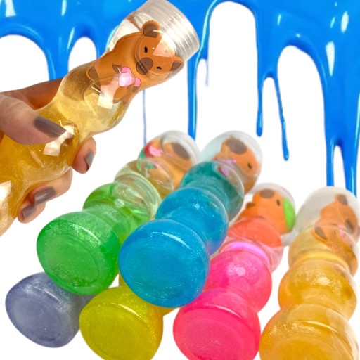 SLIME ŻEL masa SENSORYCZNA ANTYSTRESOWA SLAJM mega KAPIBARA TUBA