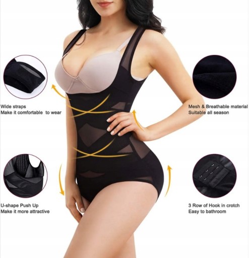 Gorset modelujący talię i stringi wyszczupla S-3XL