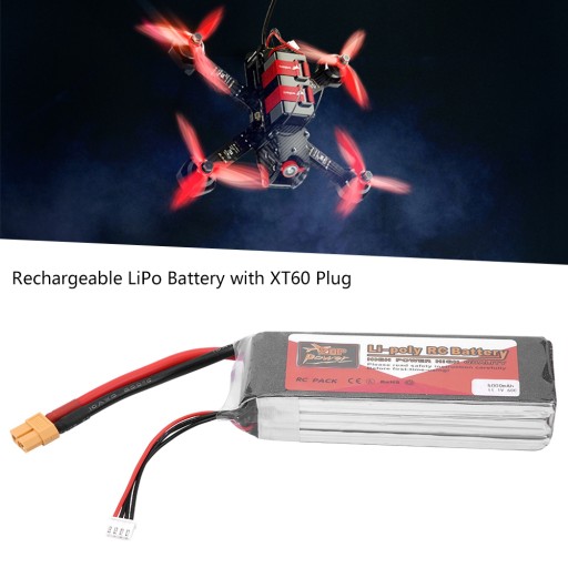 Аккумулятор LiPo 11,1 В 5000 мАч со штекером XT60