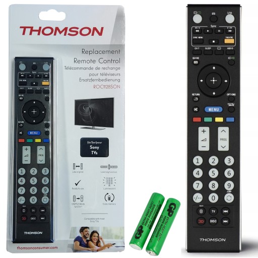 PILOT THOMSON DO TELEWIZORA SONY UNIWERSALNY DO TV ZAMIENNIK SMART HD 4K
