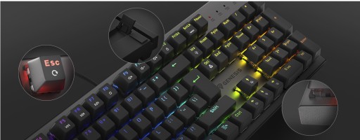 МЕХАНИЧЕСКАЯ ИГРОВАЯ КЛАВИАТУРА GENESIS THOR 303 RGB
