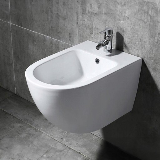 Zestaw MISA CARLO Mini Rimless Flat + BIDET CARLO Mini WHITE BIAŁY