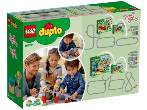 LEGO Duplo 10872 Железнодорожные пути и виадук — совместим с 10874, 10875, 10882