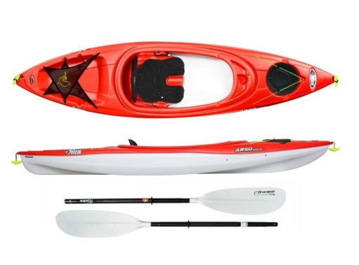 Kajak Argo 100x Pelican z wiosłem Egalis Swell