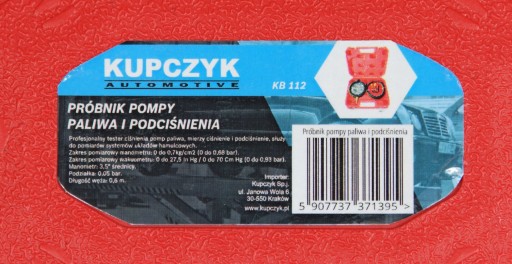 Miernik ciśnienia podciśnienia Wakuometr KB112
