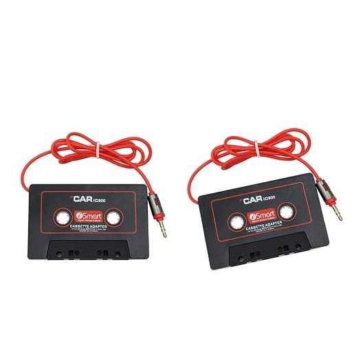 2x 3,5 mm Jack Stereo do samochodowej kasety audio AUX