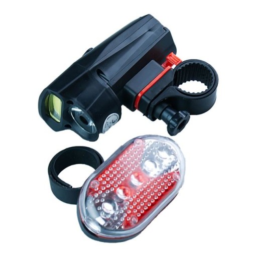 КОМПЛЕКТ ВЕЛОСИПЕДНЫХ ЛАМП ПЕРЕДНИЕ И ЗАДНИЕ LED/COB