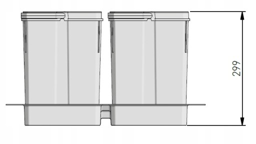 СОРТИРОВЩИК МУСОРОВ BINDER 900 4 КОРЗИНЫ 60 Л GTV