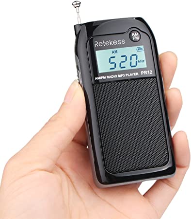 Портативное радио Retekess PR12, FM-AM-радио с настройкой DSP, TF-карта