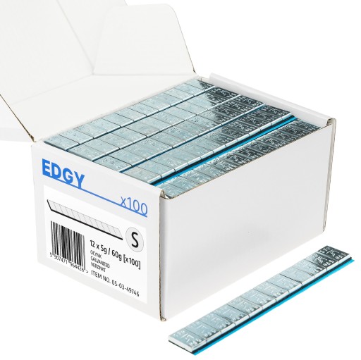 ГРУЗЫ, ПРИКЛЕЕННЫЕ К АЛЮ-ОЦИНКОВАННЫМ КОЛЕСАМ 5G STIX 100 ШТ. EDGY SLIP STRIPES
