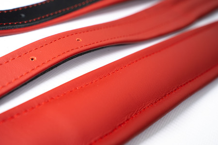 КОМПЛЕКТ ремней и лямок POLISH STANDARD ЧЕРНЫЙ/КРАСНЫЙ для аккордеона 120 б